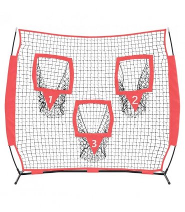vidaXL Baseball Practice Net Black 214.5 x 89.5 x 181 cm Polyester
