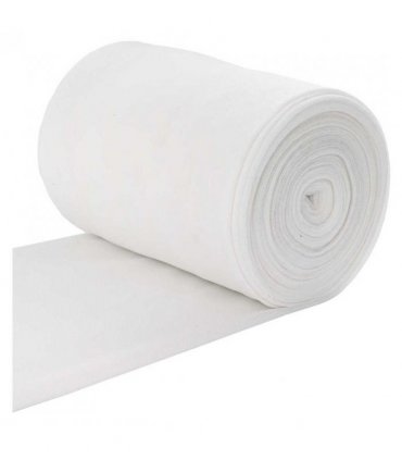 vidaXL Drain Pipe White 16 x 2000 cm Fabric