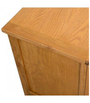 vidaXL TV Cabinet 90x35x48 cm Solid Oak Wood