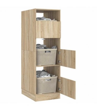 vidaXL Laundry Cabinet Sonoma 50 x 68 x 162 cm Engineered wood