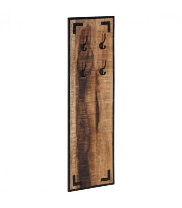 vidaXL Coat Rack 35x8x110 cm Solid Rough Wood Mango