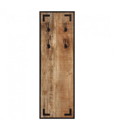 vidaXL Coat Rack 35x8x110 cm Solid Rough Wood Mango