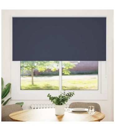 vidaXL Roller Blind Blackout Marine 150x130 cm Fabric Width 146.6 cm Polyester