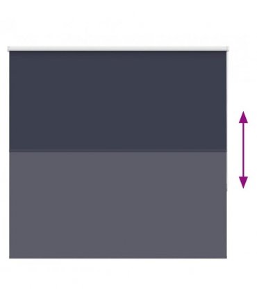 vidaXL Roller Blind Blackout Marine 150x130 cm Fabric Width 146.6 cm Polyester