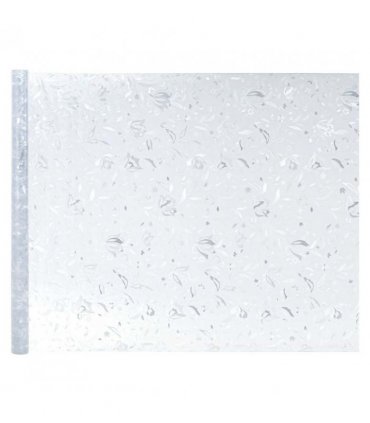 vidaXL Static Window Film Flowers Pattern 90 x 500 cm PVC