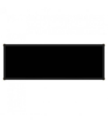 vidaXL Console Table | Black | Tempered Glass, Powder-Coated Steel