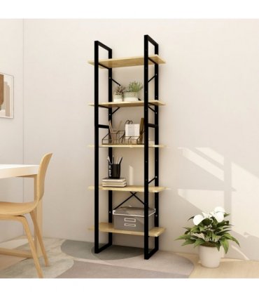 vidaXL 5-Tier Book Cabinet 60x30x175 cm Pinewood