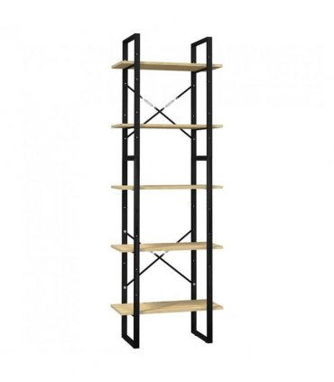 vidaXL 5-Tier Book Cabinet 60x30x175 cm Pinewood