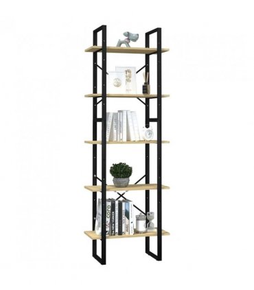 vidaXL 5-Tier Book Cabinet 60x30x175 cm Pinewood
