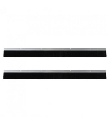 vidaXL Screw-on Door Brush Seals 2 pcs Silver 100 cm Aluminium Alloy