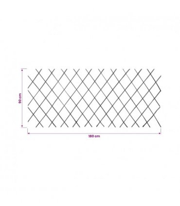 vidaXL Willow Trellis Fence 5 pcs 180x90 cm