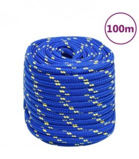 vidaXL Boat Rope Blue 16 mm 100 m Polypropylene