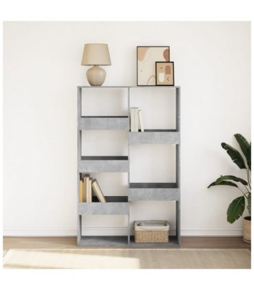 vidaXL Bookcase Concrete Grey 100x33x155.5 cm Engineered Wood