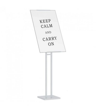 vidaXL Trade Show Displays White 26.5 x 26.5 x 150 cm Steel