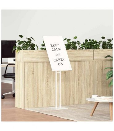 vidaXL Trade Show Displays White 26.5 x 26.5 x 150 cm Steel