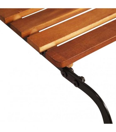 vidaXL Sun Lounger | Brown | Solid Acacia wood, Steel | Standard