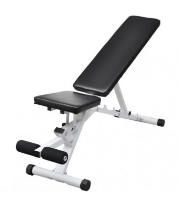 vidaXL Workout Bench with Barbell and Dumbbell Set 60.5 kg