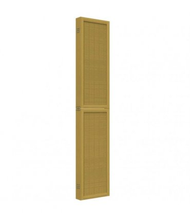 vidaXL Room Divider 6 Panels Brown Solid Wood Paulownia