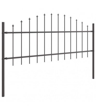 vidaXL Garden Fence Woerden 4 pcs Grey
