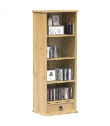vidaXL CD Cabinet Corona 40x30x110 cm Solid Wood Pine