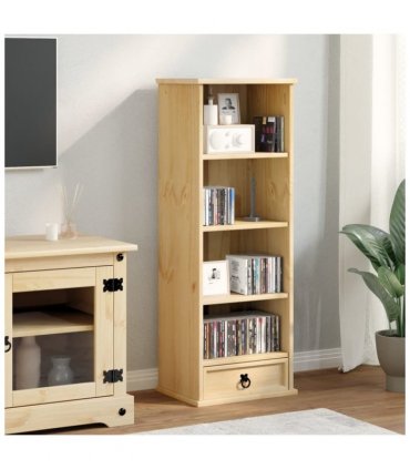 vidaXL CD Cabinet Corona 40x30x110 cm Solid Wood Pine