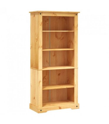 vidaXL 5-Tier Bookcase Mexican Pine Corona Range 80x40x170 cm
