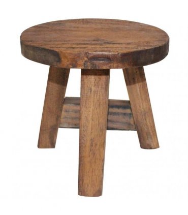 vidaXL Stool Solid Mahogany Wood