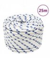 vidaXL Boat Rope White 12 mm 25 m Polypropylene