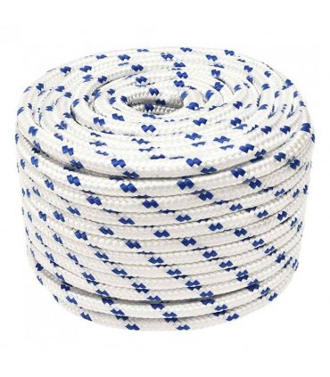 vidaXL Boat Rope White 12 mm 25 m Polypropylene