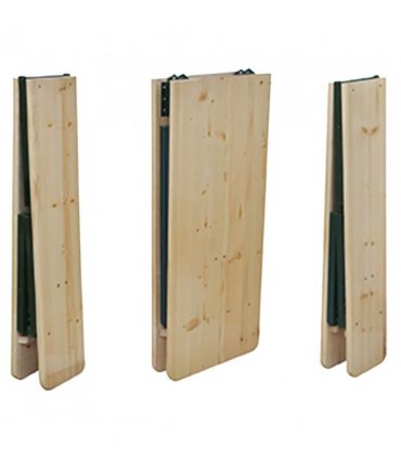 vidaXL Folding Beer Table with 2 Benches 220 cm Fir Wood