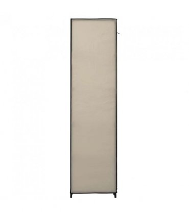 vidaXL Folding Wardrobe Cream 110x45x175 cm Fabric