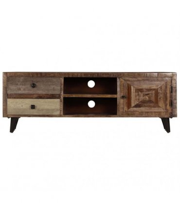 vidaXL TV Cabinet 118x30x40 cm Solid Mango Wood