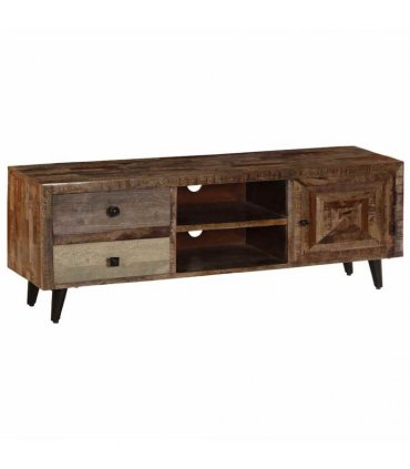 vidaXL TV Cabinet 118x30x40 cm Solid Mango Wood