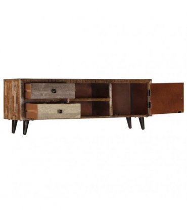 vidaXL TV Cabinet 118x30x40 cm Solid Mango Wood