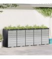 vidaXL Wheelie Bin Storage for 5 Bins Anthracite 340 x 77.5 x 121.5 cm