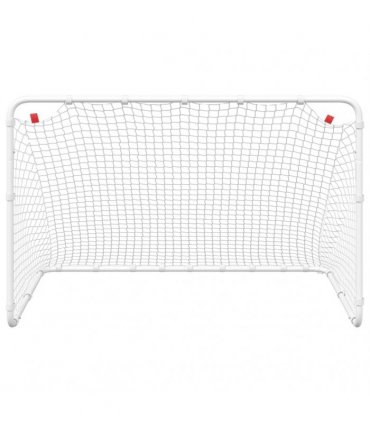 vidaXL Soccer Goal White 122x81x81 cm Steel