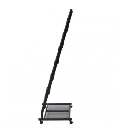 vidaXL Magazine Rack 47.5x43x133 cm Black A4