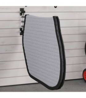 vidaXL Saddle Pad Rack 3 Arms Black Iron