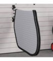 vidaXL Saddle Pad Rack 3 Arms Black Iron