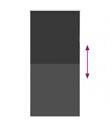 vidaXL Roller Blind Blackout Black 100x210 cm Fabric Width 95.7 cm Polyester