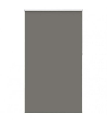 vidaXL Roller Blind Blackout Grey 140x230 cm Fabric Width 136.6 cm Polyester