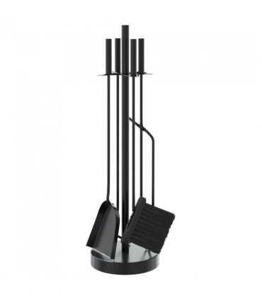 vidaXL 5 Piece Fireplace Tool Set 18x66 cm Steel