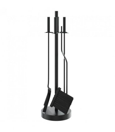 vidaXL 5 Piece Fireplace Tool Set 18x66 cm Steel
