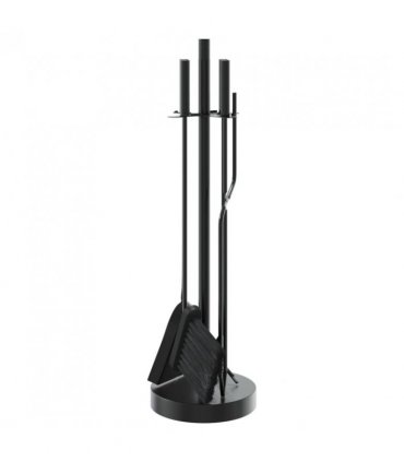 vidaXL 5 Piece Fireplace Tool Set 18x66 cm Steel