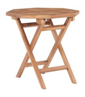 vidaXL Folding Garden Table 45x45x45 cm Solid Teak Wood