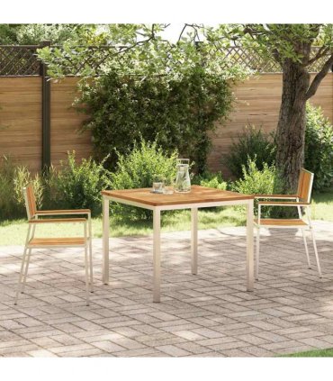 vidaXL Outdoor Dining Set 3 pcs Brown Solid Acacia Wood