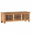 vidaXL TV Cabinet 120x30x40 cm Solid Acacia Wood and Reclaimed Wood