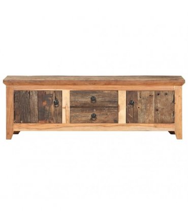 vidaXL TV Cabinet 120x30x40 cm Solid Acacia Wood and Reclaimed Wood