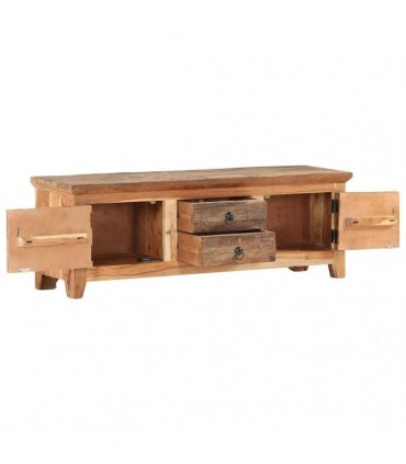 vidaXL TV Cabinet 120x30x40 cm Solid Acacia Wood and Reclaimed Wood