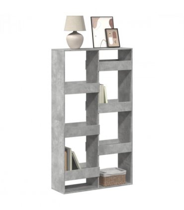 vidaXL Bookcase Concrete Grey 100x33x175 cm Engineered Wood